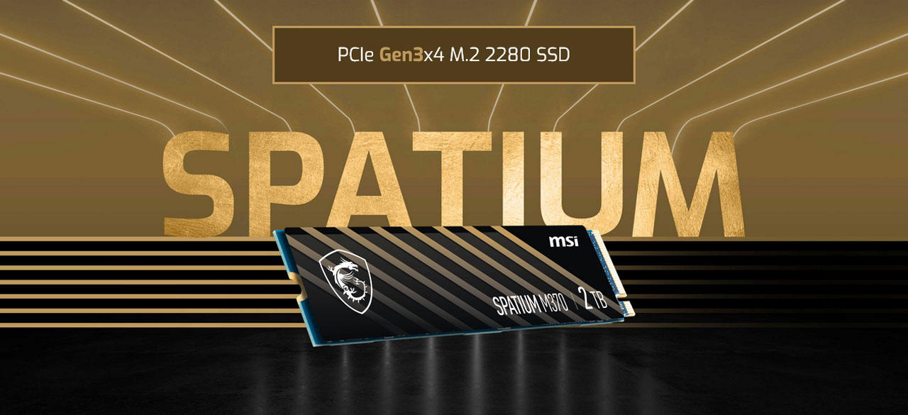 MSI SPATIUM Series M.2 2280 1TB PCI-Express 3.0 x4, NVMe 1.3 3D